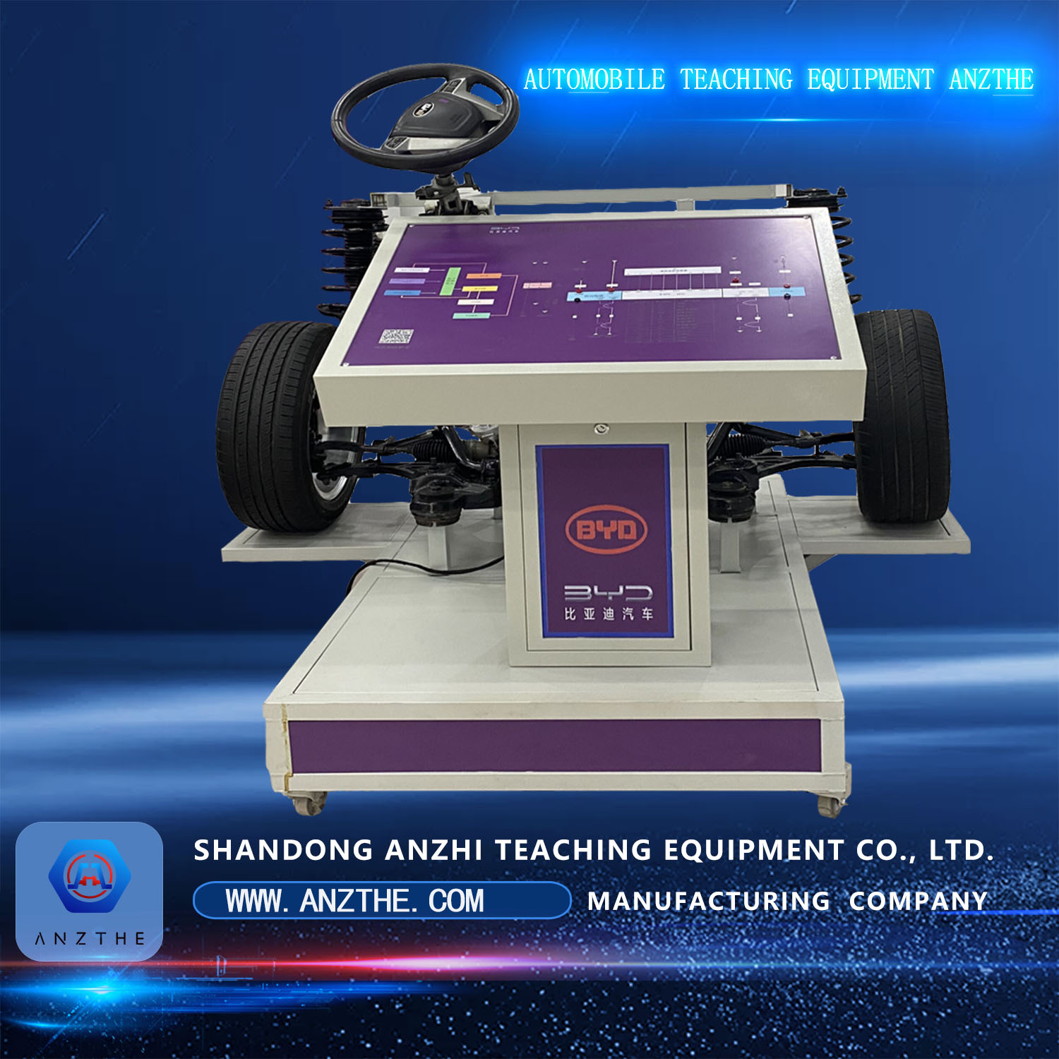 Electric Vehicle Teaching Equipment Automotive Steering Power System ...