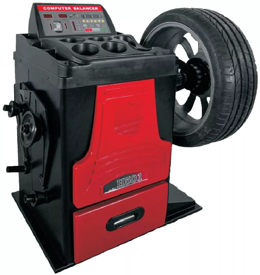 Tire balancing machine